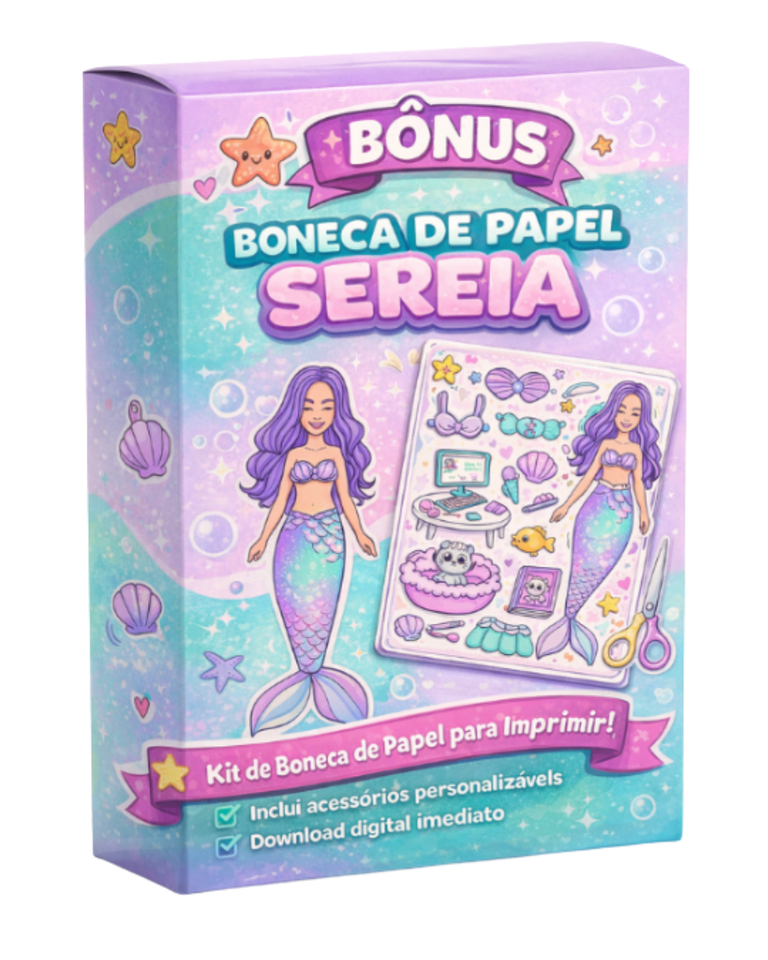 #BÔNUS 01: Kit Sereia do Fundo do Mar